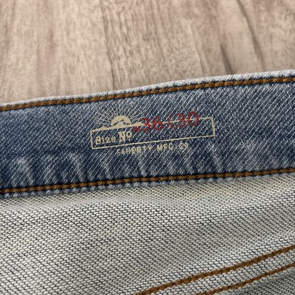 Faherty Men's Ocean Washed Denim Pacific Straight Leg Jeans 36/30 Stretch - Picture 4 of 5